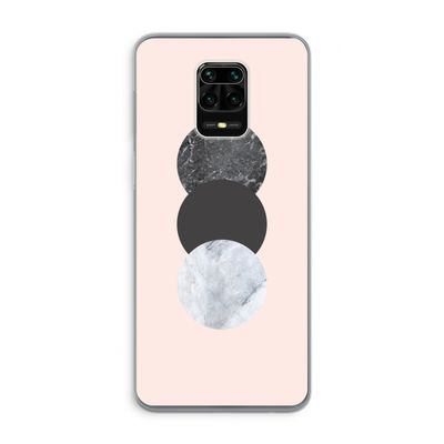 Marmeren cirkels: Xiaomi Redmi Note 9 Pro Transparant Hoesje