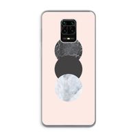 Marmeren cirkels: Xiaomi Redmi Note 9 Pro Transparant Hoesje