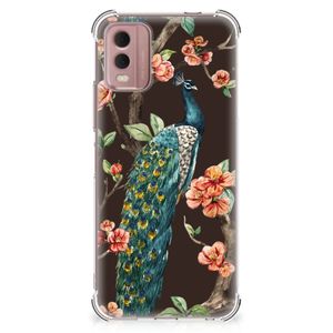 Nokia C32 Case Anti-shock Pauw met Bloemen