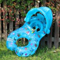 Water pret kinderen zonnescherm blauwe mariene vis patroon zwemmen cirkel Yacht grootte: 100 * 70cm