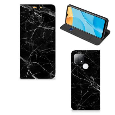 OPPO A15 | Standcase | Marmer Zwart - Origineel Cadeau Vader