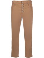 DONDUP pantalon droit à coupe courte - Marron