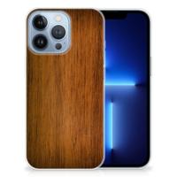 Apple iPhone 13 Pro | Bumper Hoesje | Donker Hout