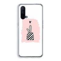 Zwart-wit cactus: OnePlus Nord CE 5G Transparant Hoesje Zwart-wit cactus: OnePlus Nord CE 5G Transparant Hoesje