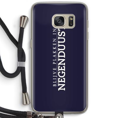Blijve plakken in Negenduust: Samsung Galaxy S7 Transparant Hoesje met koord