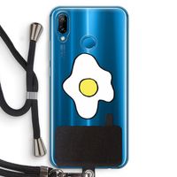 Spiegelei: Huawei P20 Lite Transparant Hoesje met koord