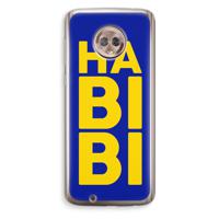 Habibi Blue: Motorola Moto G6 Transparant Hoesje