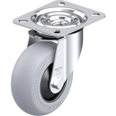 Blickle LE-POES 100KF-SG Plaatstalen zwenkwiel Wieldiameter: 100 mm Draagvermogen (max.): 150 kg 1 stuk(s)