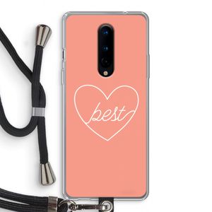 Best heart: OnePlus 8 Transparant Hoesje met koord