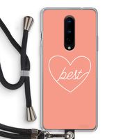 Best heart: OnePlus 8 Transparant Hoesje met koord