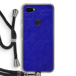 Majorelle Blue: Pixel 3a Transparant Hoesje met koord
