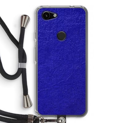 Majorelle Blue: Pixel 3a Transparant Hoesje met koord