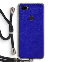 Majorelle Blue: Pixel 3a Transparant Hoesje met koord
