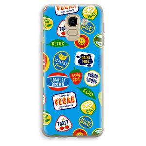 Fruitsticker: Samsung Galaxy J6 (2018) Transparant Hoesje