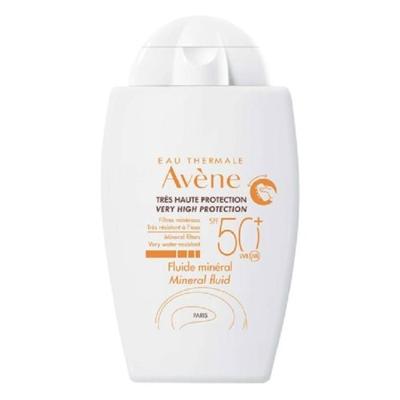 Avène Solaires Gamme Blanche 100% Minérale Fluide Minérale SPF50+ 40ml