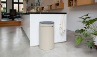 Brabantia Touch Bin afvalemmer 40 Liter - Soft Beige - thumbnail