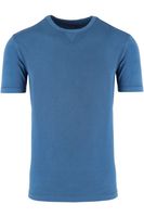 Marvelis Casual Modern Fit T-Shirt ronde hals blauw, Effen