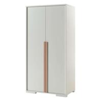 Leen Bakker - Vipack 2-deurs Kledingkast Londen - 195,2x98,4x56 Cm - Hout - Wit