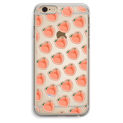 Just peachy: iPhone 6 Plus / 6S Plus Transparant Hoesje