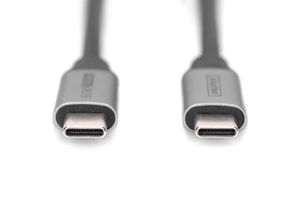 Digitus USB-kabel USB 3.2 Gen1 (USB 3.0 / USB 3.1 Gen1) USB-C, USB-C stekker 1.00 m Zwart Flexibel, Afgeschermd, Met USB DB-300220-010-S