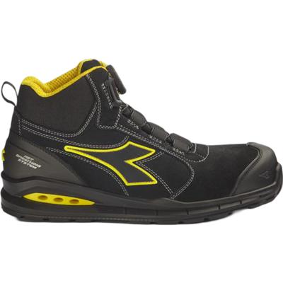 Diadora Werkschoen Run NET AB MSTR BOA MID S3S 182533 | Zwart | Maat 45 - 8054795144212