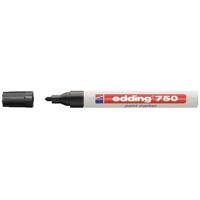 Paintmarker edding 750 oliebasis 2-4mm zwart | 10 stuks