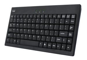 Adesso AKB-110B toetsenbord USB + PS/2 QWERTY Zwart