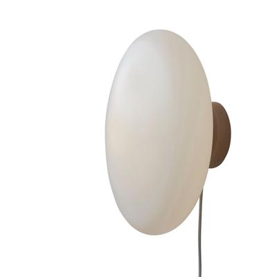 Wandlamp Sapporo glas wit/zand - L