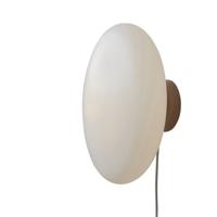 Wandlamp Sapporo glas wit/zand - L