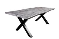 Eettafel WILD 180cm tafelblad 50mm witwashed wild eiken-look grijs - 45086