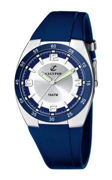 Horlogeband Calypso K6044-5 Rubber Blauw 14mm