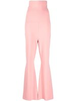 Stella McCartney pantalon évasé à taille haute - Rose - thumbnail