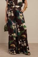 Sien satin flower trousers - multi color - 13840
