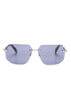 Chopard Eyewear lunettes de soleil à monture géométrique - Gris