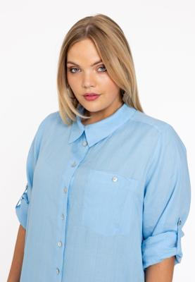 Yoek Blouse-jurk | Licht Blauw | Maat 58/60