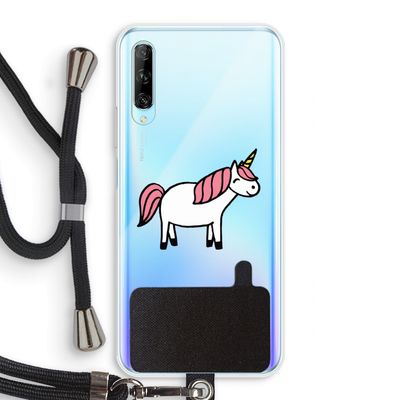 Eenhoorn: Huawei P Smart Pro Transparant Hoesje met koord