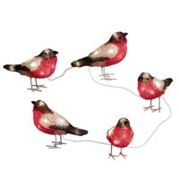 Konstsmide Verlichte vogels Goudvinken - 5 st - LED lichtsnoer