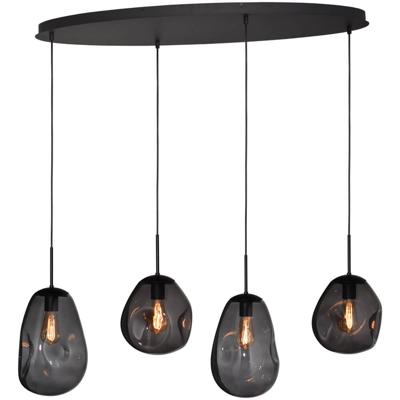 Masterlight HanglampLava Oval 4x smoke glas - 2764-05-100-40-40522