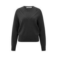 YAYA - Zwart | unisex | Trui | Zwart | M | regular | Kamst mode
