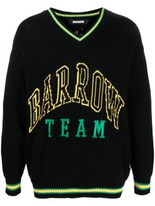 BARROW pull à logo en intarsia - Noir