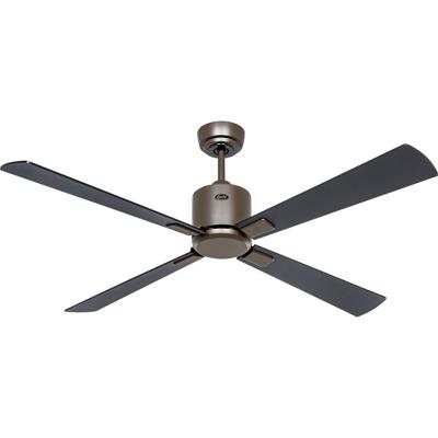 CasaFan ECO NEO III 132 BZ-SW/TK WiFi Flügel Schwarz/Teak Plafondventilator 27 W (Ø x h) 132 cm x 360 mm Brons Met afstandsbediening, Timer, Met wintermodus,