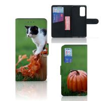 Huawei P40 | Telefoonhoesje | Met pasjeshouder | Kitten