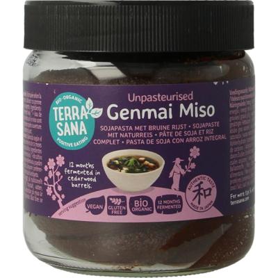 Terrasana Genmai miso ongepasteuriseerd glas bio