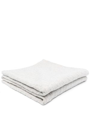 Ralph Lauren Home couverture en maille torsadée - Gris