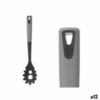 Pastalepel Kinvara KT212043-9 PBT Zwart Grijs TPR PBT 7 x 34 x 4 cm (12 Stuks) Pastalepel Kinvara KT212043-9 PBT Zwart Grijs TPR PBT 7 x 34 x 4 cm (12 Stuks)