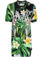 Philipp Plein t-shirt à imprimé Hawaii - Vert