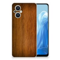 OPPO Reno8 Lite Bumper Hoesje Donker Hout