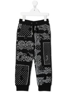 Givenchy Kids pantalon fuselé à imprimé bandana - Noir