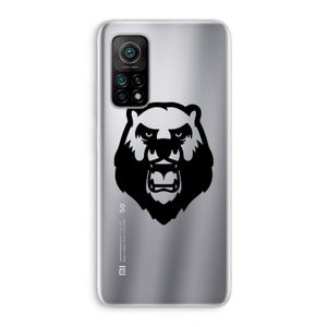 Angry Bear (black): Xiaomi Mi 10T 5G Transparant Hoesje