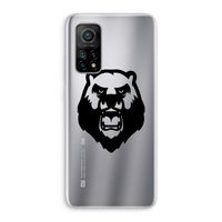 Angry Bear (black): Xiaomi Mi 10T 5G Transparant Hoesje